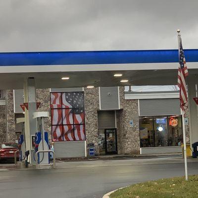 Stars and Stripes! @ Village Mobil Gas Station in Colonie, NY