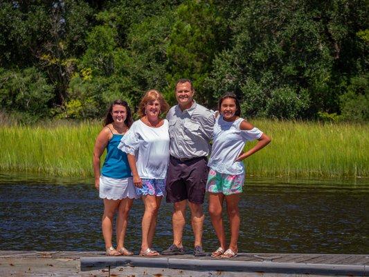 My family and I love being near the water in Charleston.