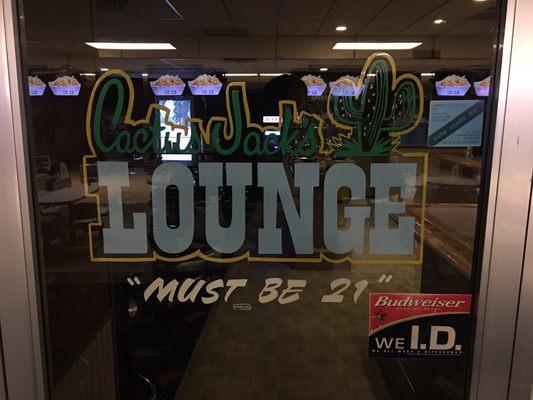 Full bar, pool tables, dart boards, and video lottery at Lariat Lanes' Cactus Jack's Lounge.