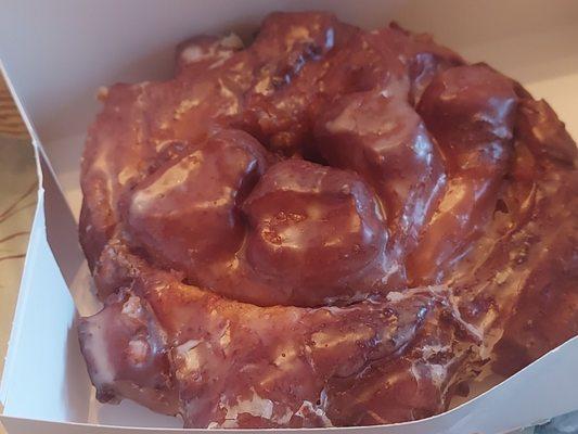 They gave huge apple fritters. They can be divided into 4 I'm sure!