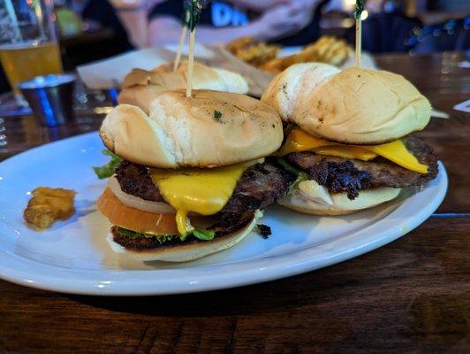 Cheeseburger Sliders for $5.75 (hh).