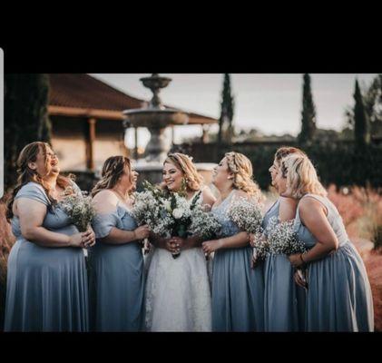 Bridal party glammed by THE MIX!