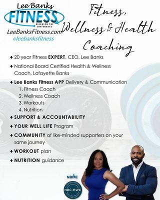 Fitness, Wellness, and Health coaching