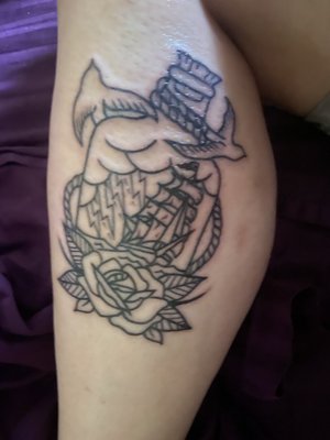 The outline of my pirate ship