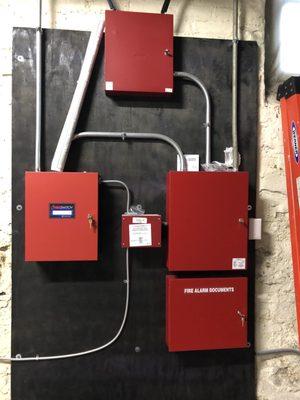 Residential/Commercial fire alarm control panel with cellular communications