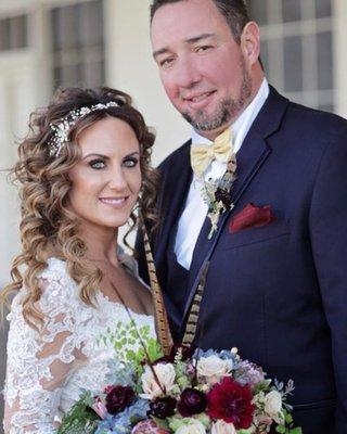 My beautiful client and her husband on their wedding day!!