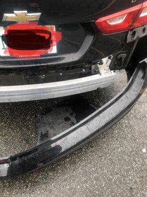 My bumper that was damaged