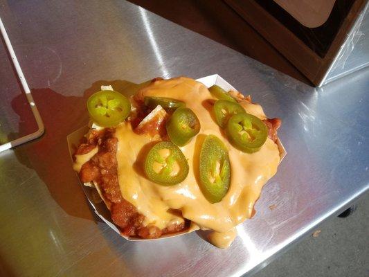 Sloppy Nachos and Hot Steamed pretzels!