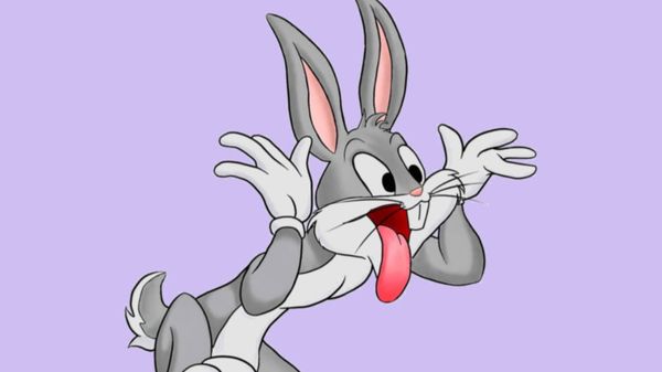 help bugs bunny get his touge back in