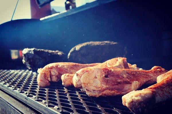 Don't wait for the fair to grab a turkey leg from Bowman Landes farm in New Carlisle