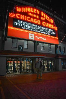 Photoshoot at wrigley field