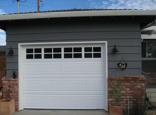 Martin Cornerstone with Steel Framed Windows - installed by A-1 Overhead Door Co.