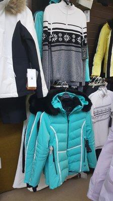 Nils & Spyder skiwear. Nothing warmer than a quality jacket! Check out the cool snowflake sweater from Nils!