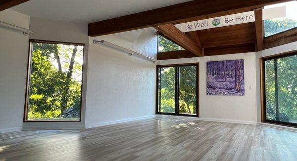 Be Well and Be Here in our Fresh Air Studio in Concord, MA.