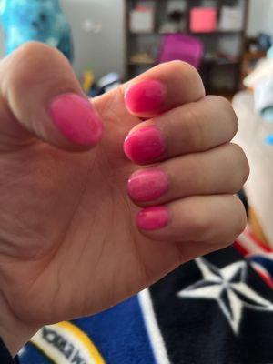 My nails ( this is not pale pink)