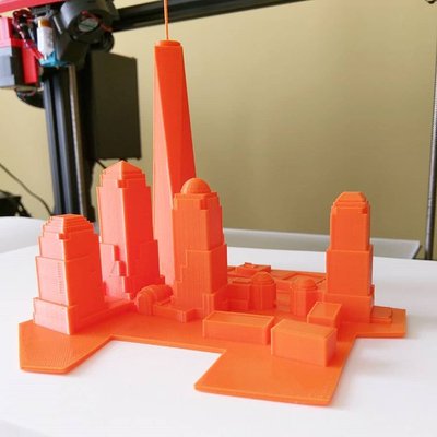 3D Printed NYC Skyline.