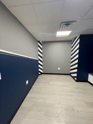 Custom Accent Painting and Design for Barbershop