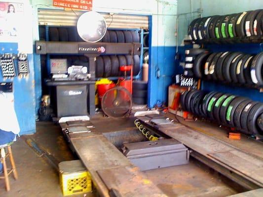 Laser wheel alignment