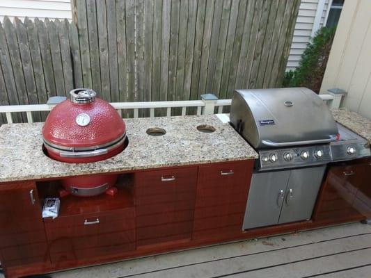 Granite countertops for outdoor BBQ