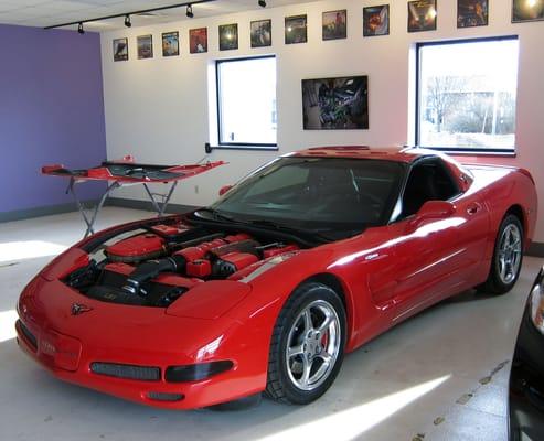 Customer Corvette ready for delivery.