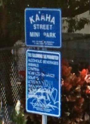 Kaaha Street Mini Park