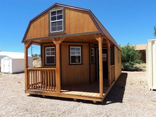 Going off the grid with this lofted deluxe cabin