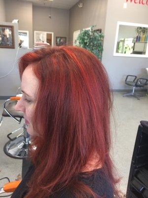 Cut, style and color by Tania!