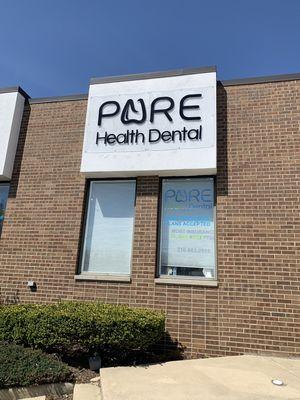 Pure Health Dental - Garfield Front Entrance Sign