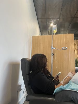 Sister getting an Iv