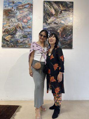 Pictured with Young Summers at solo exhibit opening reception