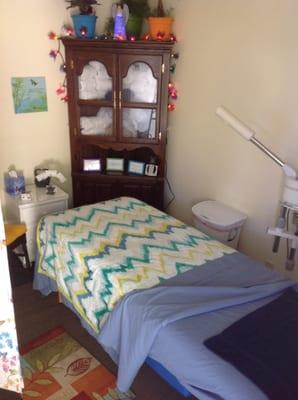 My relaxation/beauty room! I look forward to seeing you!