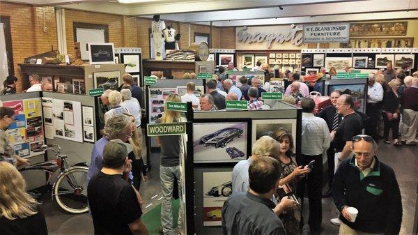 Great turnout for opening night of the Chrome, Fins and Style Exhibit