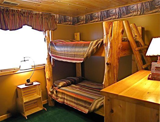 One of two bunk bed rooms