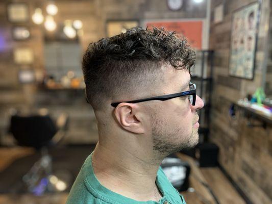 Mid fade haircut