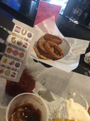 Onion rings and pull tabs