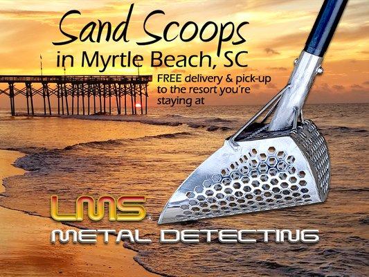 Custom Pro-Fortis Sand Scoops for lease in Myrtle Beach, SC and Surrounding Areas