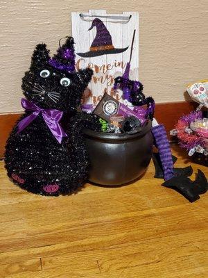 $1ea, cauldron, cat, witch sign