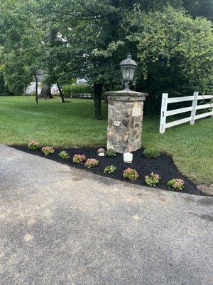 Flower bed completed by Keystone Gardens