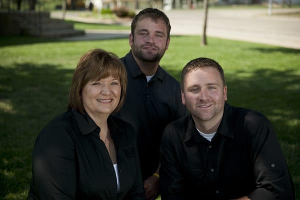 Terri Bornholdt, Fletcher Raleigh, and Lucas Raleigh