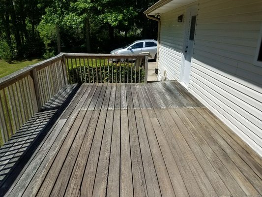 before picture of a deck