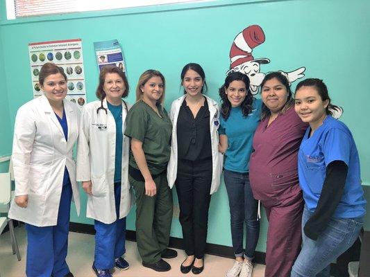 Dr. Gonzalez-McDonnell with her staff