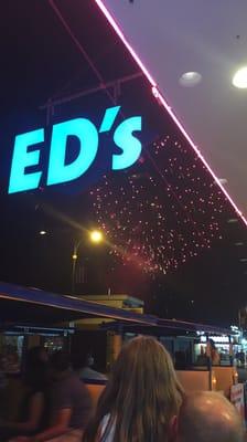 Friday night fireworks at Eds!