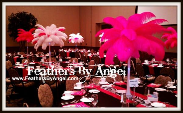 Feather Centerpieces