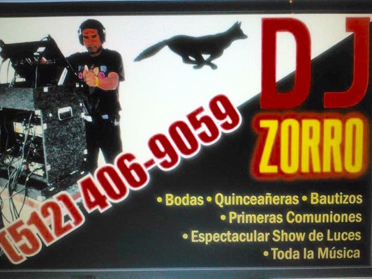 19 años de experiencia 
Dj zorro 512-406-9059