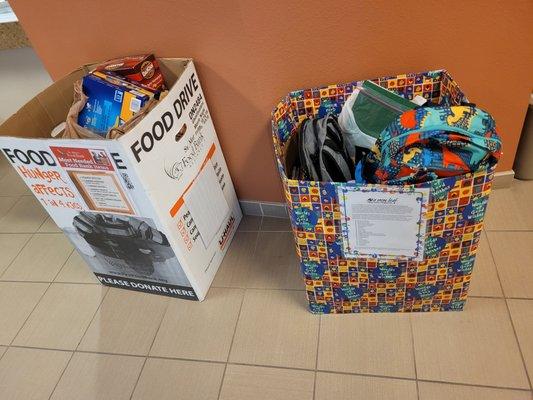 Donation Drive Bins