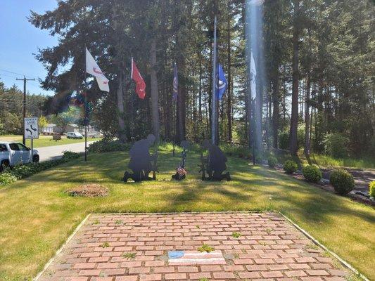 Veteran's Memorial at VFW Post 7392 in Oak Harbor, WA