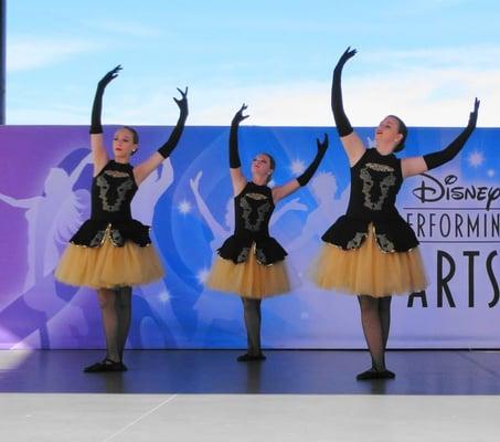 Our dance company has performing company has performed in Disney World as guest entertainers for 23 consecutive years.