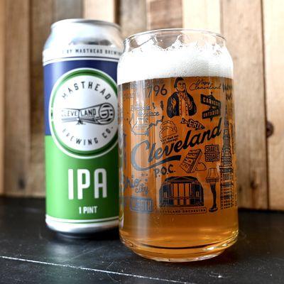 Cleveland Collage Beer Glass