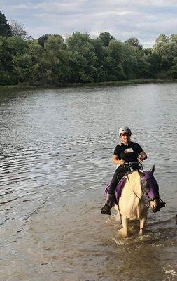 We got to go for a little dip.