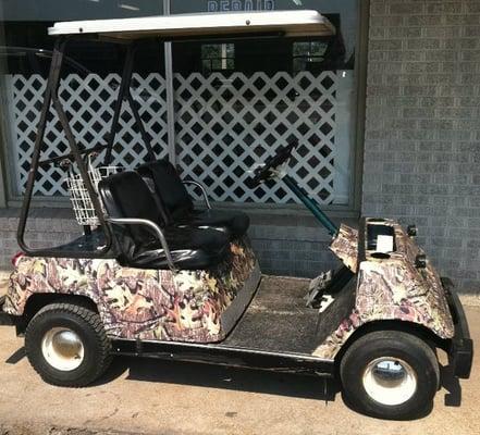 Camo looks amazing on all your toys - golf carts, atvs, etc.